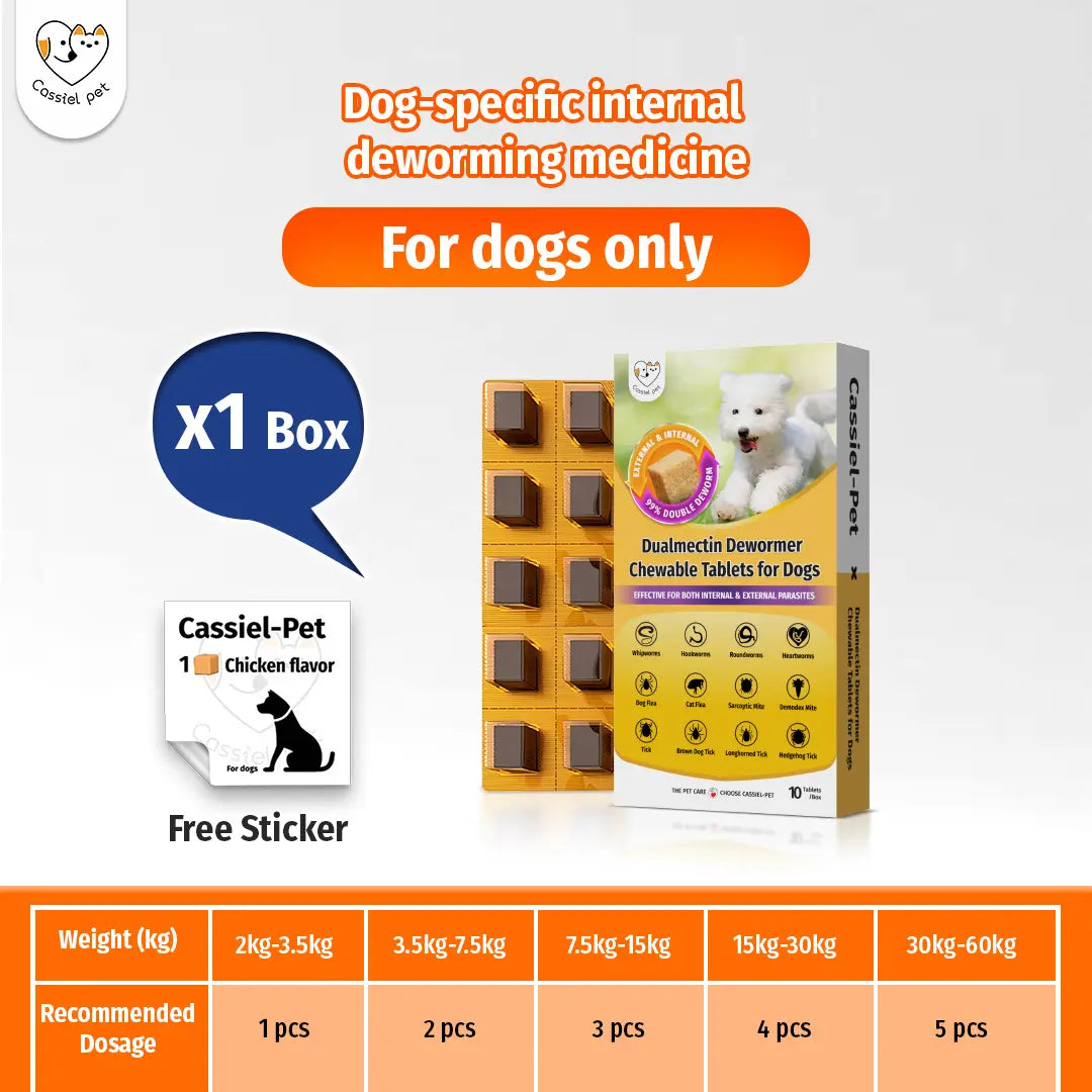 Cassiel Pet Chicken Flavor Soft Treats for Adult Dogs, Daily Pet Snacks, Easy Feeding, 10 Tablets