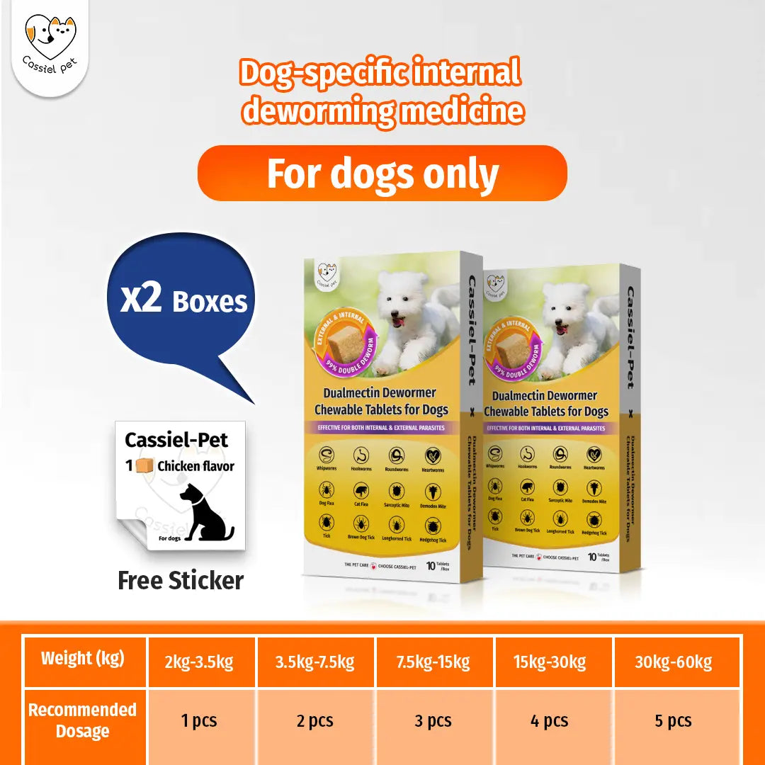 Cassiel Pet Chicken Flavor Soft Treats for Adult Dogs, Daily Pet Snacks, Easy Feeding, 10 Tablets
